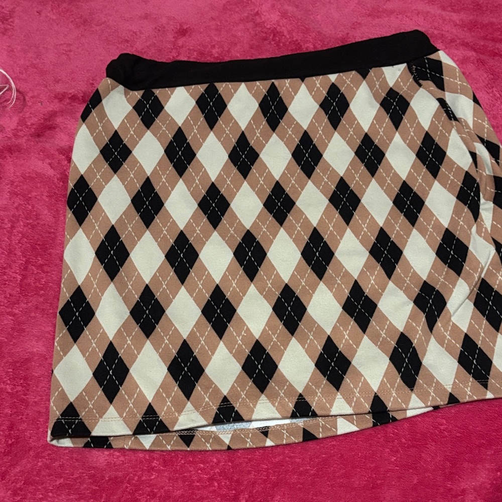 Argyle liberty love skirt